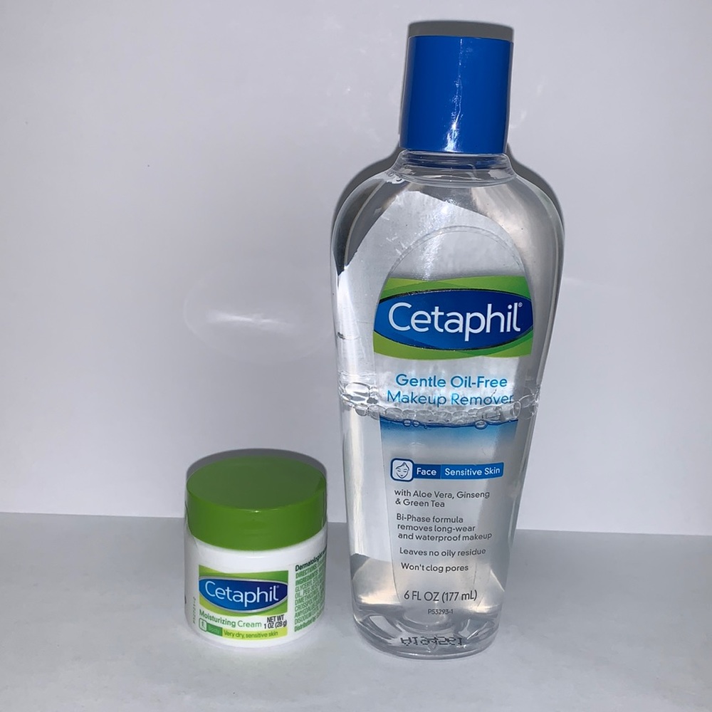Cetaphil® Face Gentle Makeup Remover and cream